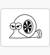 210x230 Turbo Snail Drawing Stickers Redbubble - Turbo Drawing