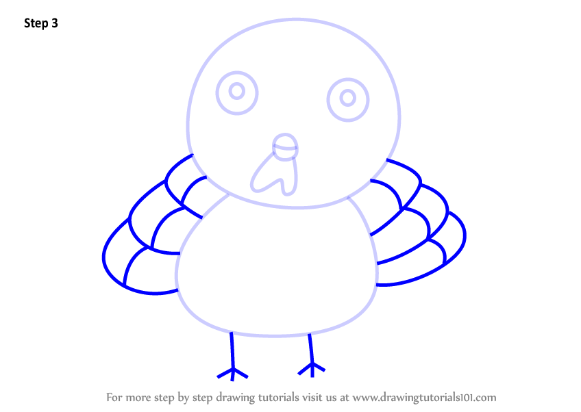 848x602 Learn How To Draw A Turkey For Kids - Turkey Drawing