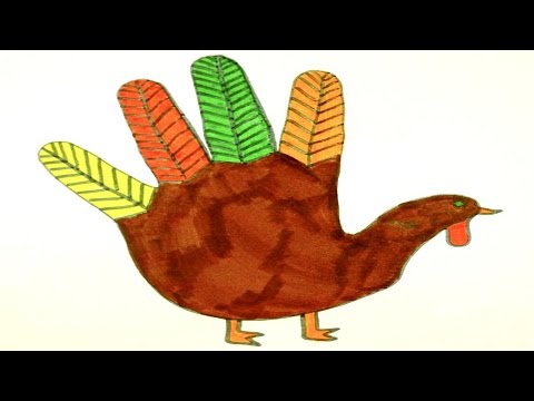 480x360 how to draw a thanksgiving turkey fun thanksgiving coloring - Turkey Drawing For Kids