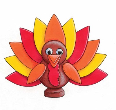 400x380 Turkey Crafts For Kids Howstuffworks - Turkey Drawing For Kids