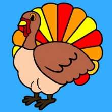 220x220 Turkey Online Games - Turkey Drawing For Kids