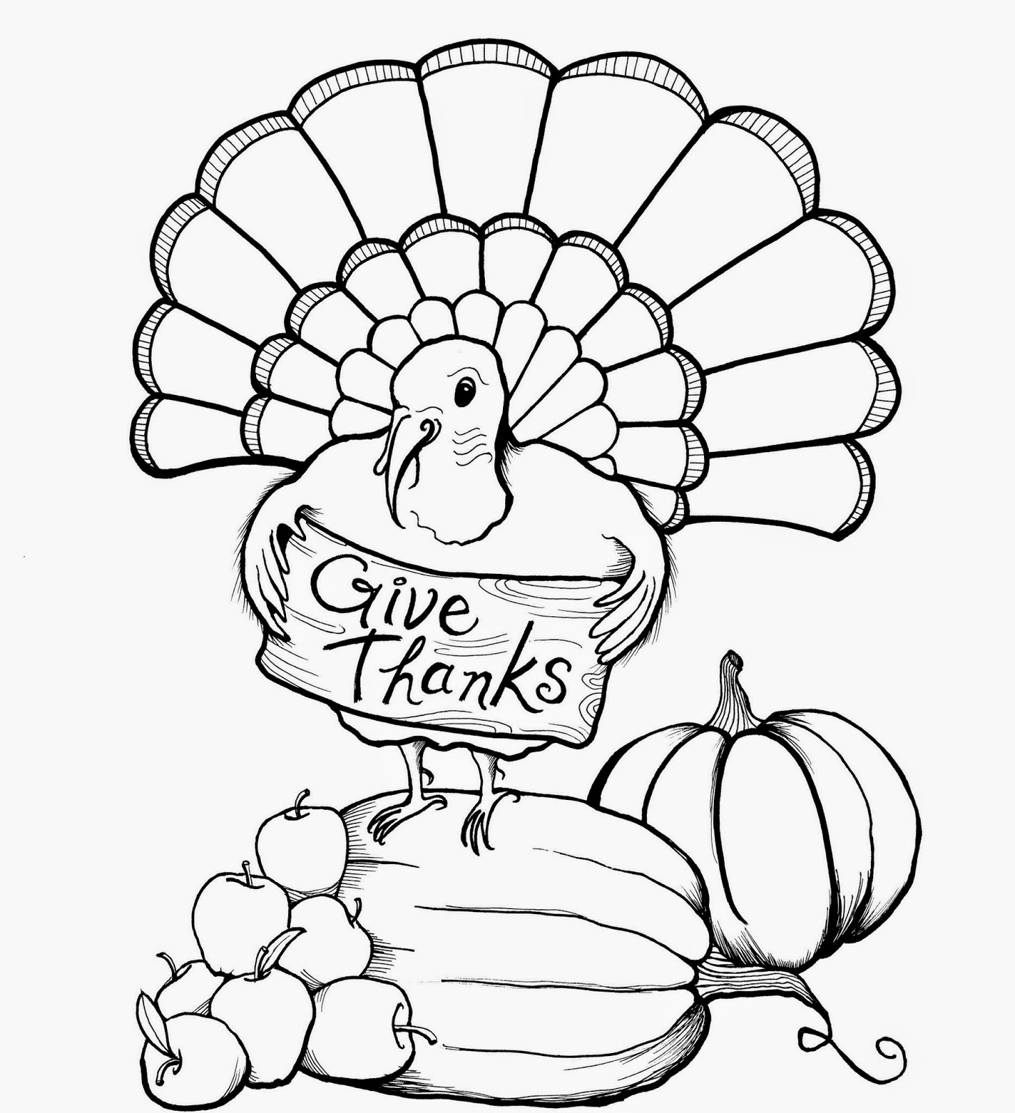 cute turkey coloring pages