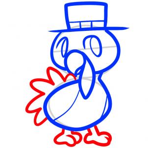 302x302 how to draw how to draw a thanksgiving turkey for kids - Turkey Drawing For Thanksgiving