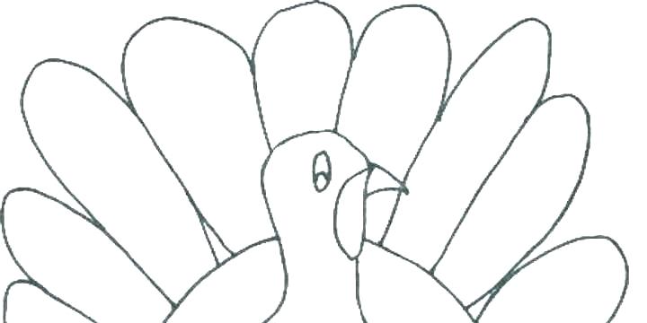 720x360 turkey outline for coloring turkey outline turkey outline - Turkey Drawing Outline