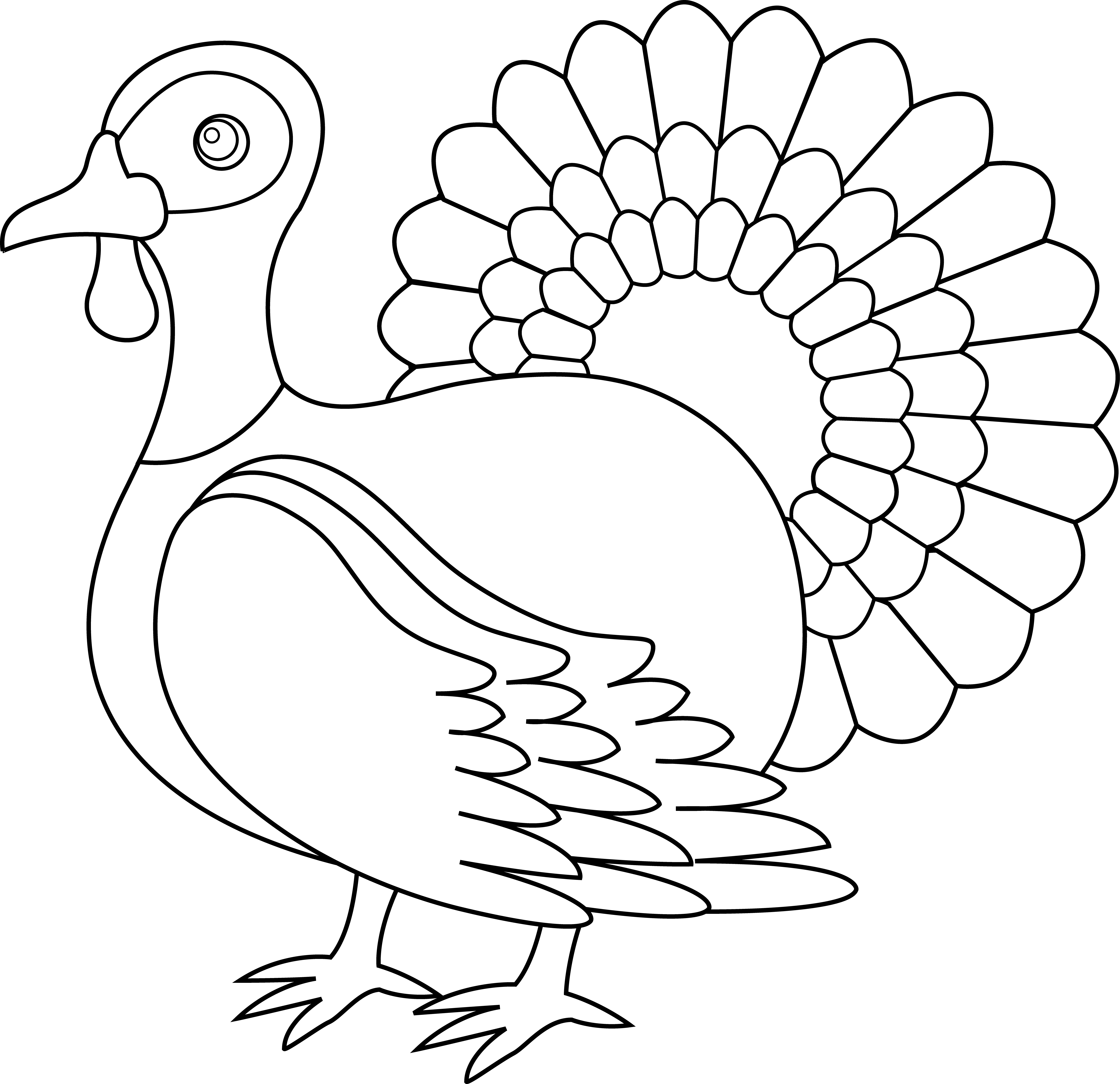6332x6128 Drawing Turkey Thanksgiving Transparent Png Clipart Free - Turkey Drawing Pictures