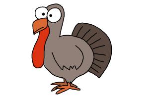 300x200 How To Draw A Simple Turkey - Turkey Drawing Pictures