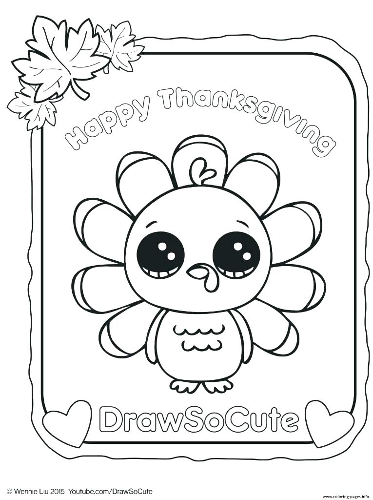 765x1024 Coloring Cute Coloring Pages Turkey Drawing Thanksgiving Draw So - Turkey Drawing Pictures