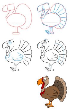 236x371 Best Thanksgiving Drawing Ideas Easy Thanksgiving Drawing - Turkey Drawing Pictures Kids
