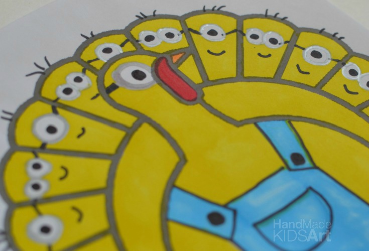 735x500 disguise a turkey, as a minion - Turkey Drawing Pictures Kids