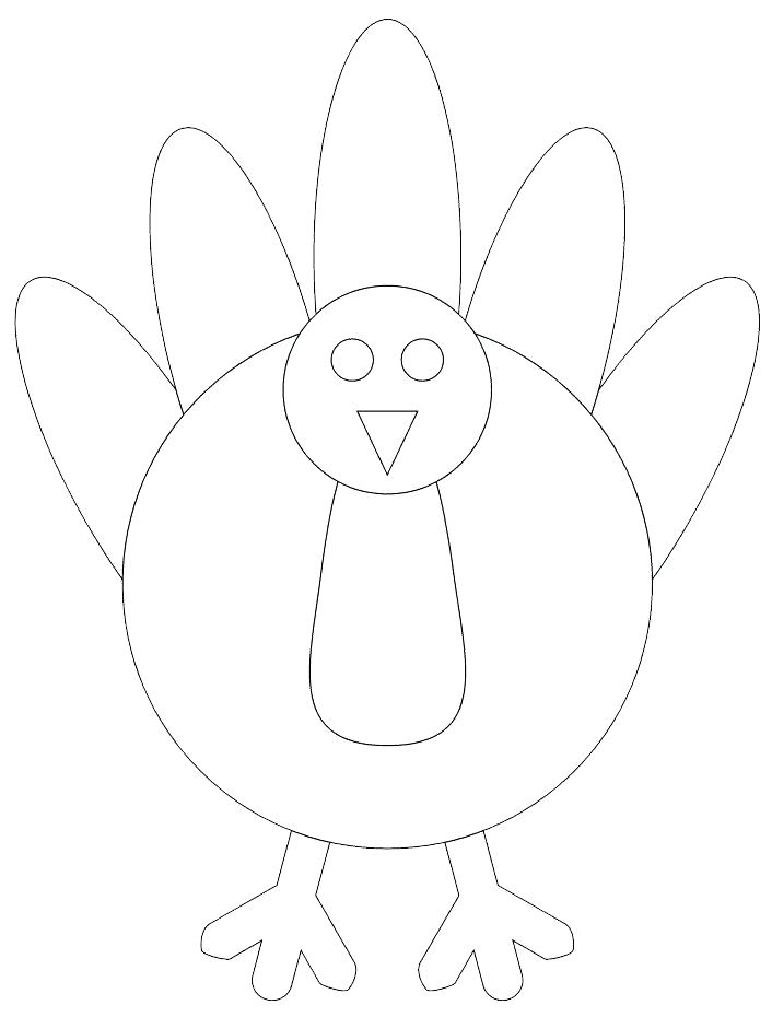 706x930 Kids Hoodie Fashion Technical Sketch Template For Your Design - Turkey Drawing Template