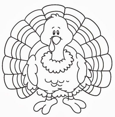 388x392 Turkey Drawing Template Free Download - Turkey Drawing Template