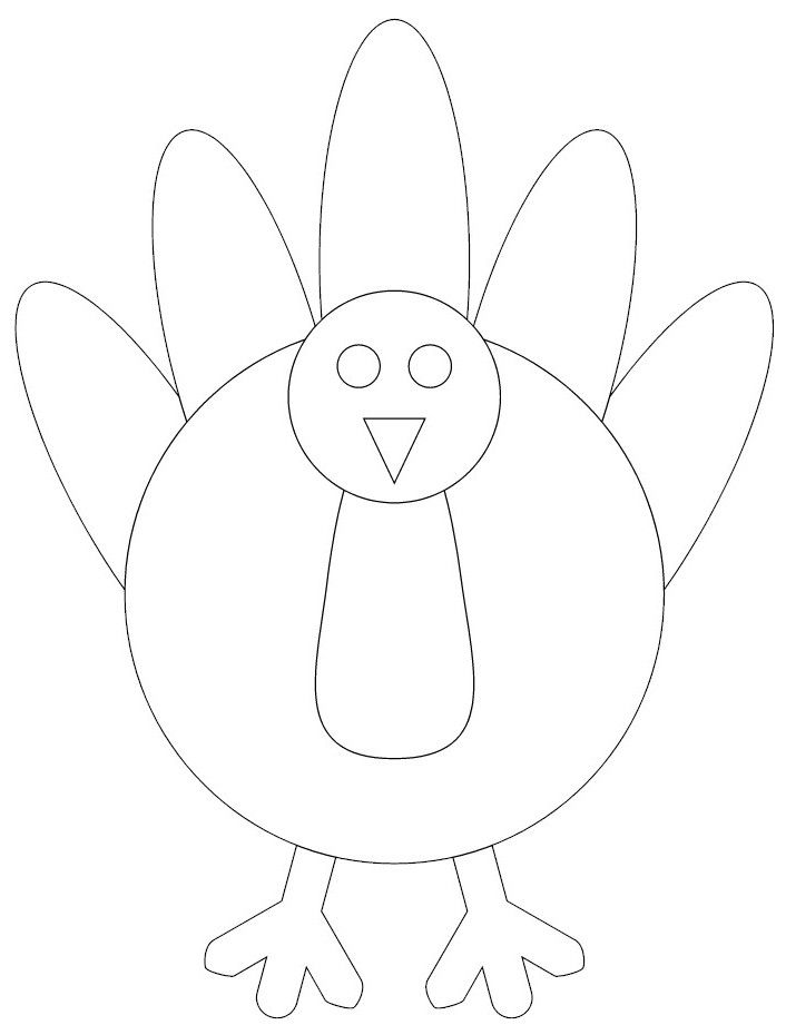 Turkey Drawing Template at PaintingValley com Explore collection of