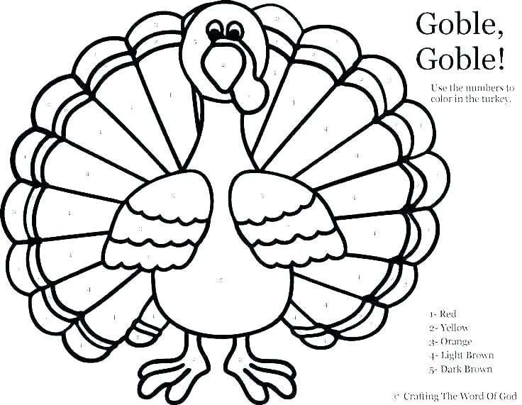 736x571 Kids Thanksgiving Coloring Pages Happy Turkey Picture - Turkey Drawing To Color