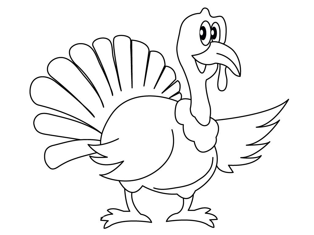 1024x768 Colored Turkey Drawing At Getdrawings Com Free For Personal Use - Turkey Drawing To Color
