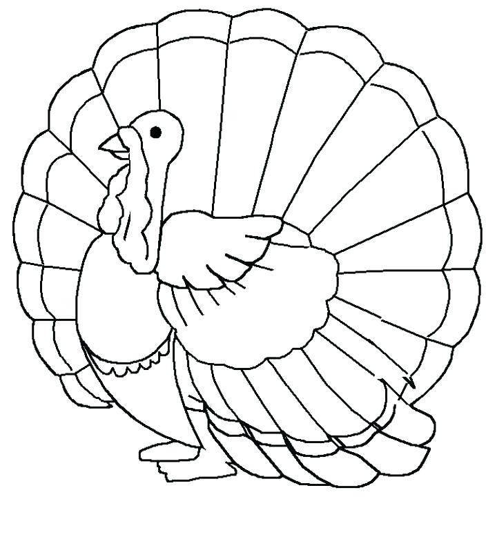 704x807 Coloring Turkey Picture - Turkey Drawing To Color