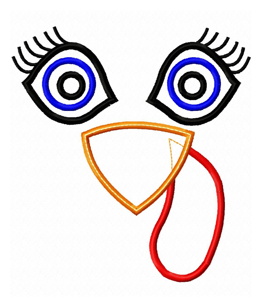 1112x1304 turkey face applique - Turkey Face Drawing
