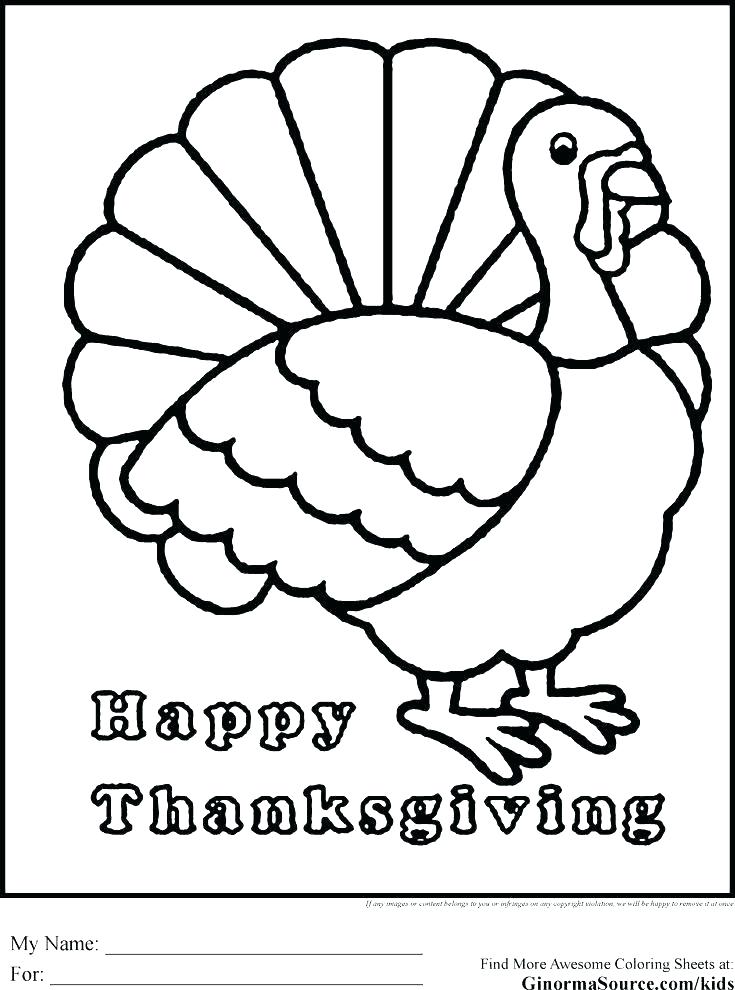 735x990 Turkey Head Coloring Page - Turkey Head Drawing