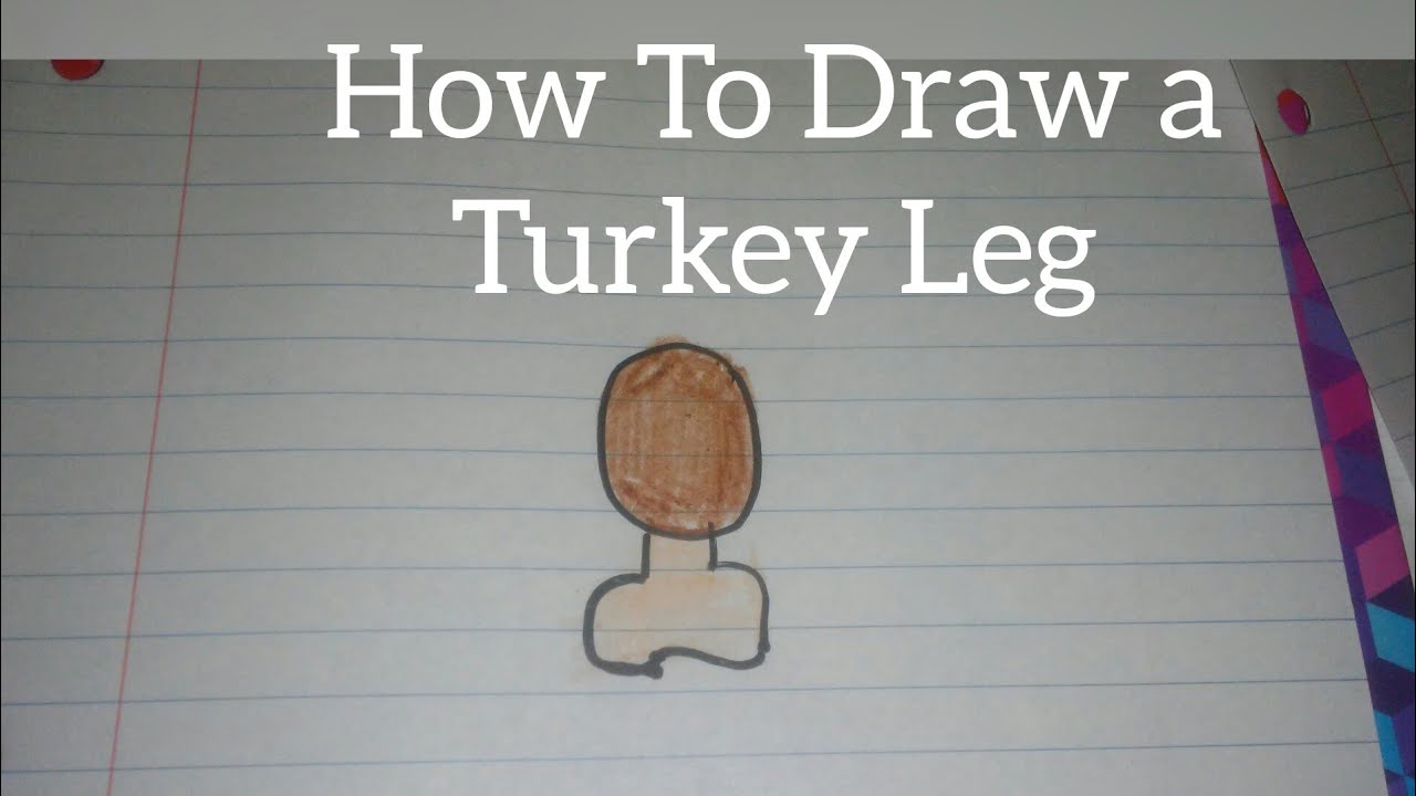 1280x720 how to draw a turkey leg - Turkey Leg Drawing