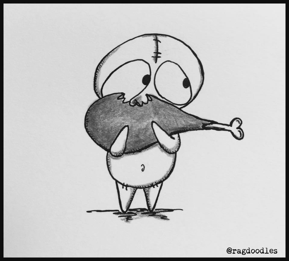 960x866 time to eat a giant turkey leg - Turkey Leg Drawing