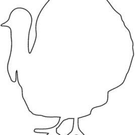 268x268 turkey leg coloring - Turkey Leg Drawing