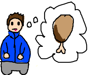 300x250 fat man wants a turkey leg drawing - Turkey Leg Drawing
