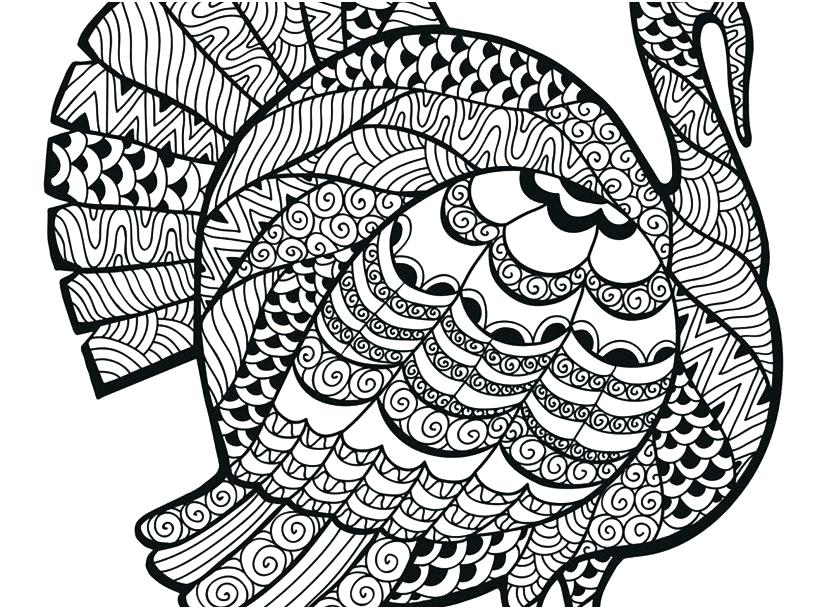 827x609 Line Drawing Coloring Pages Coloring Pages Draw A Thanksgiving - Turkey Line Drawing
