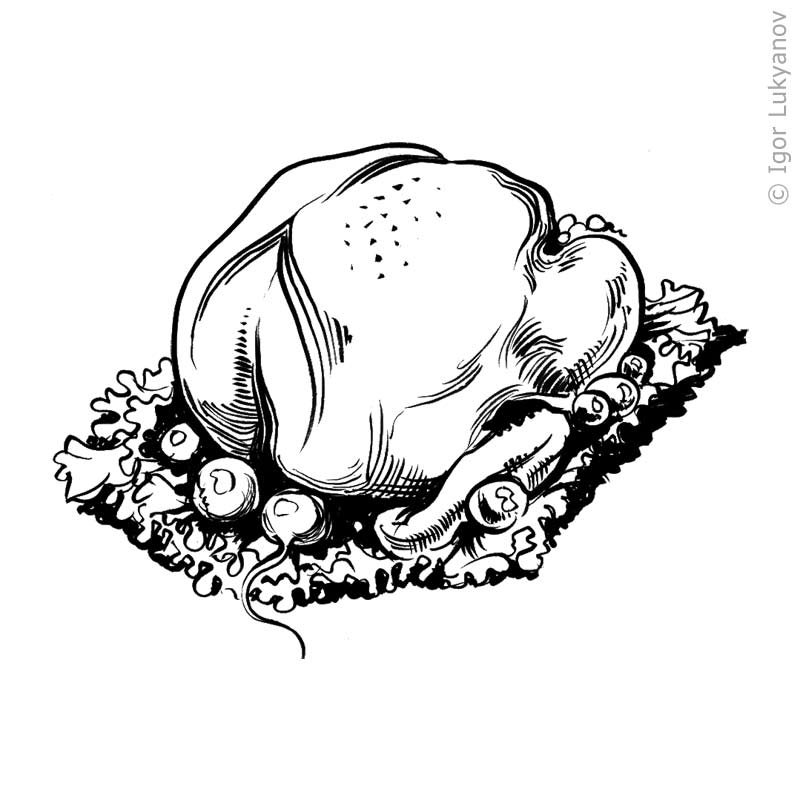 800x801 a tasty turkey drawing - Turkey Line Drawing
