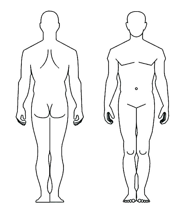 600x696 Turkey Body Coloring - Turkey Outline Drawing