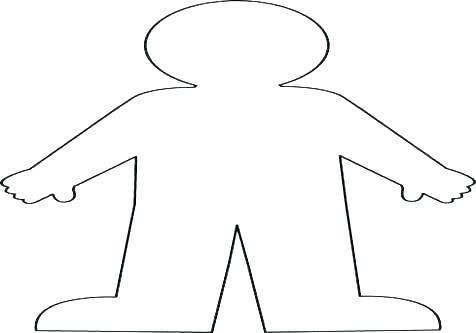 476x333 Body Outline Coloring - Turkey Outline Drawing