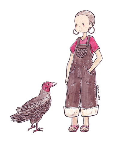 400x476 turkey vulture tumblr - Turkey Vulture Drawing