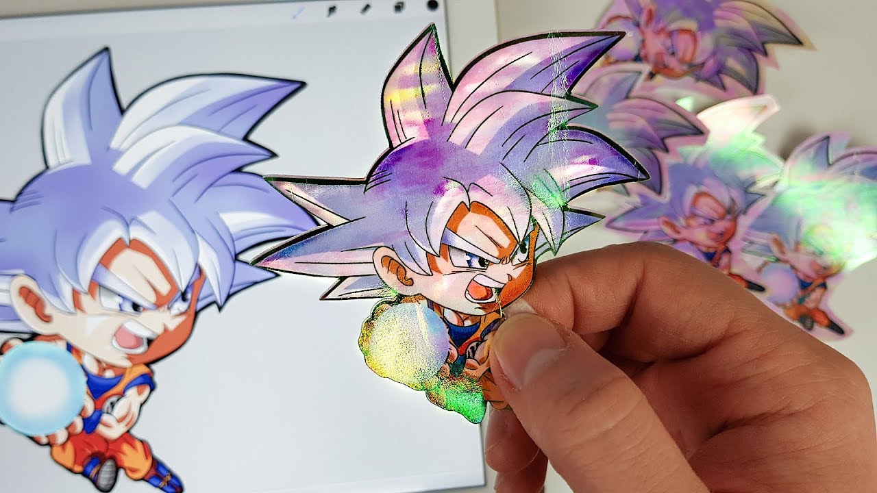 1280x720 Drawing Chibi Goku Turning My Drawing Into A Sticker! - Turn My Photo Into A Drawing