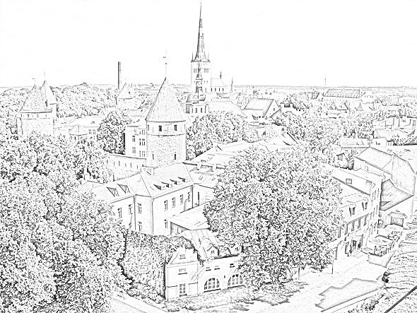 590x443 free photoshop action turn a photo into a line drawing - Turn Photo Into Drawing Free