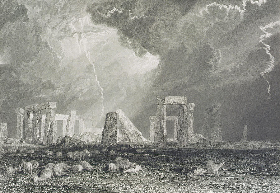 900x620 Stone Henge Drawing - Turner Drawings