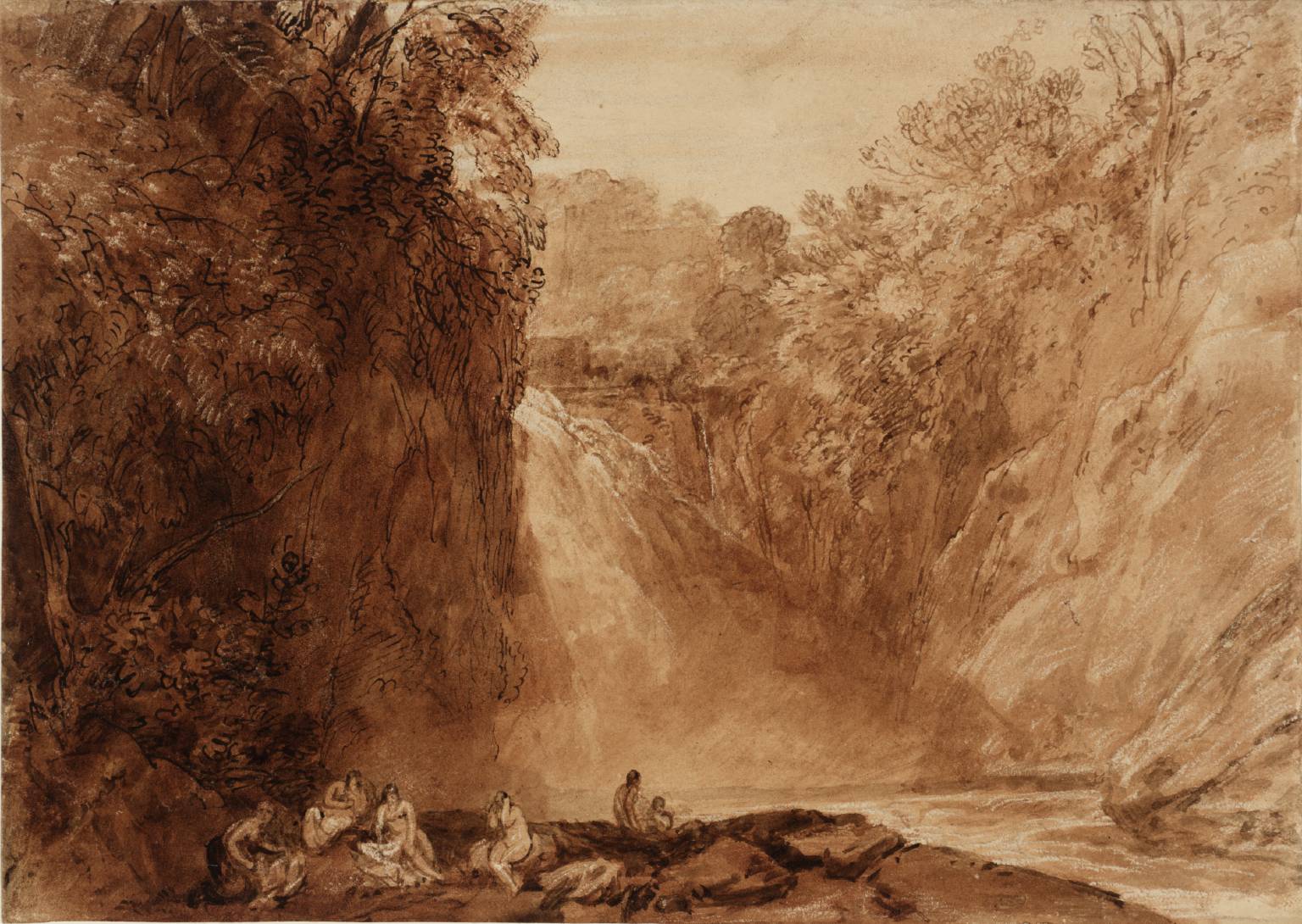 1536x1090 Drawing Of The Clyde', Joseph Mallord William Turner, Tate - Turner Drawings