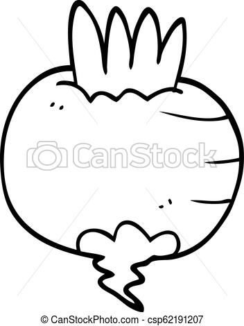 352x470 line drawing cartoon turnip - Turnip Drawing