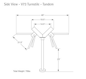 300x277 tandem turnstile drawing - Turnstile Drawing