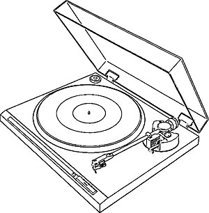Turntable Drawing at PaintingValley.com | Explore collection of ...