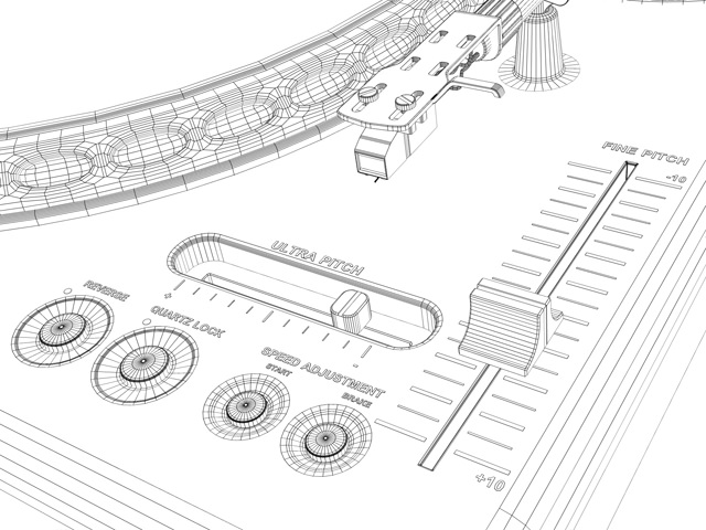 640x480 turntable model cgtrader - Turntable Drawing