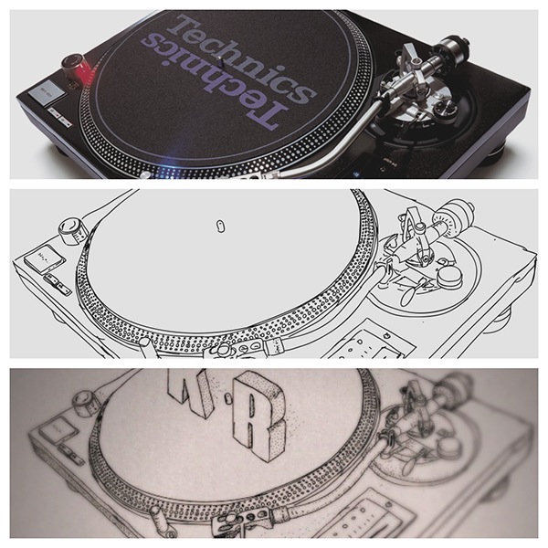 600x600 turntable on behance - Turntable Drawing