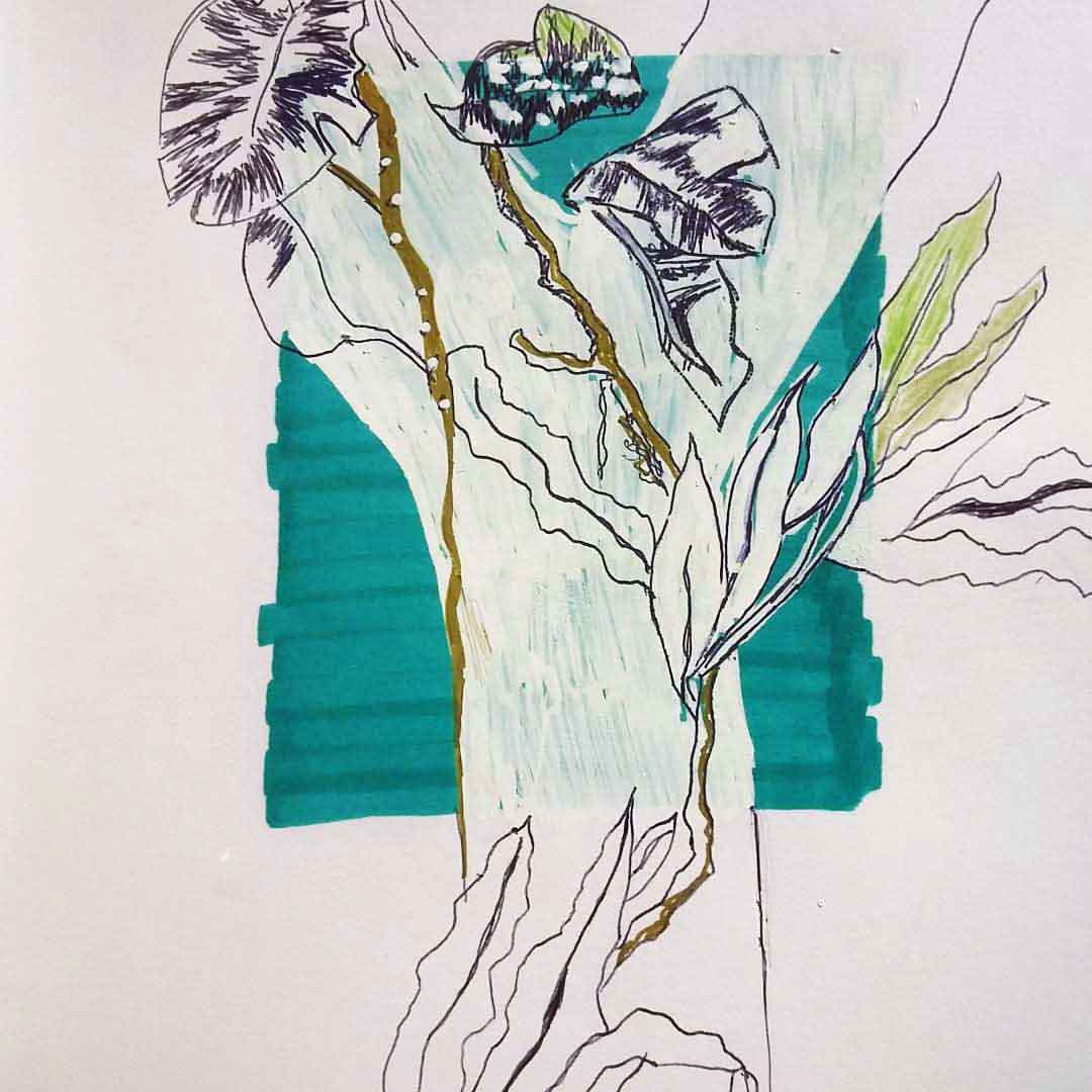 1080x1080 drawings from our thailand drawing holidays - Turquoise Drawing