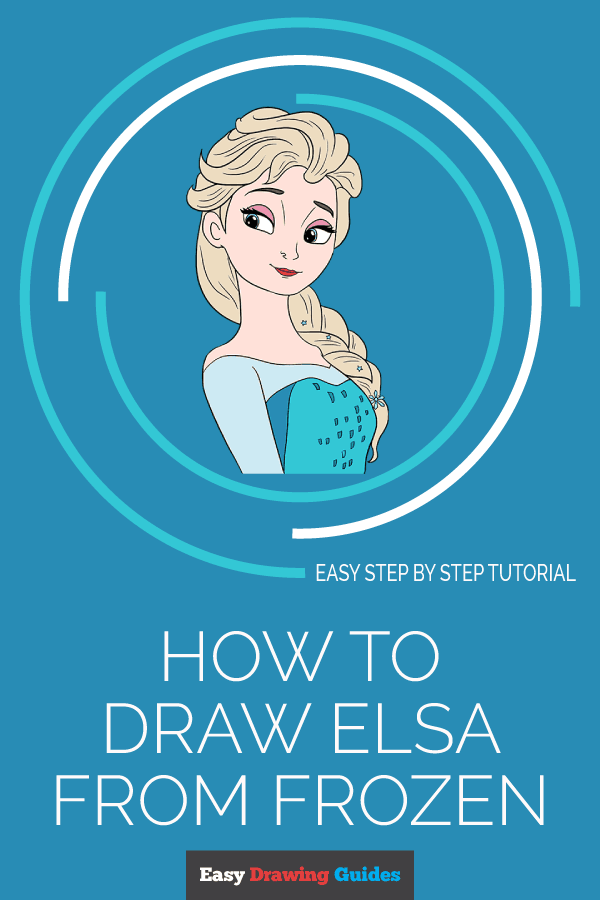 600x900 How To Draw Elsa From Frozen Easy Step - Turquoise Drawing