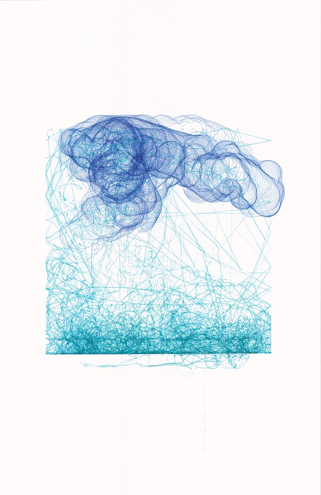 648x1000 Carl Lostritto, Computational Drawing Book - Turquoise Drawing