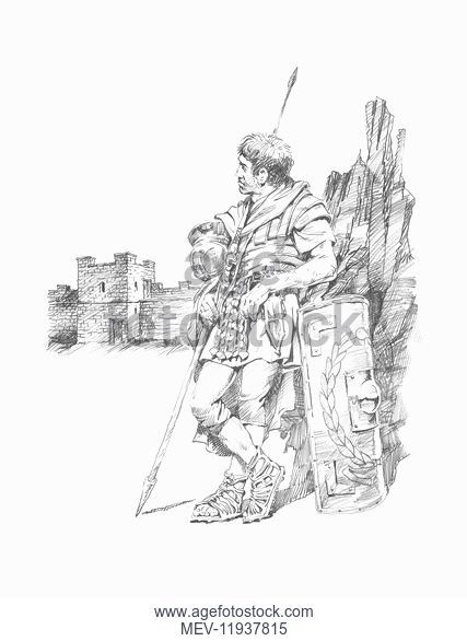 427x586 reconstruction drawing turret stock photos and images age fotostock - Turret Drawing