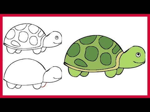 Turtle Drawing For Kids at PaintingValley.com | Explore collection of ...