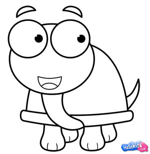 300x308 How To Draw How To Draw A Turtle - Turtle Face Drawing