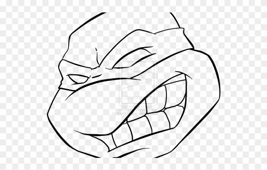 880x561 Sword Clipart Ninja Turtle - Turtle Face Drawing