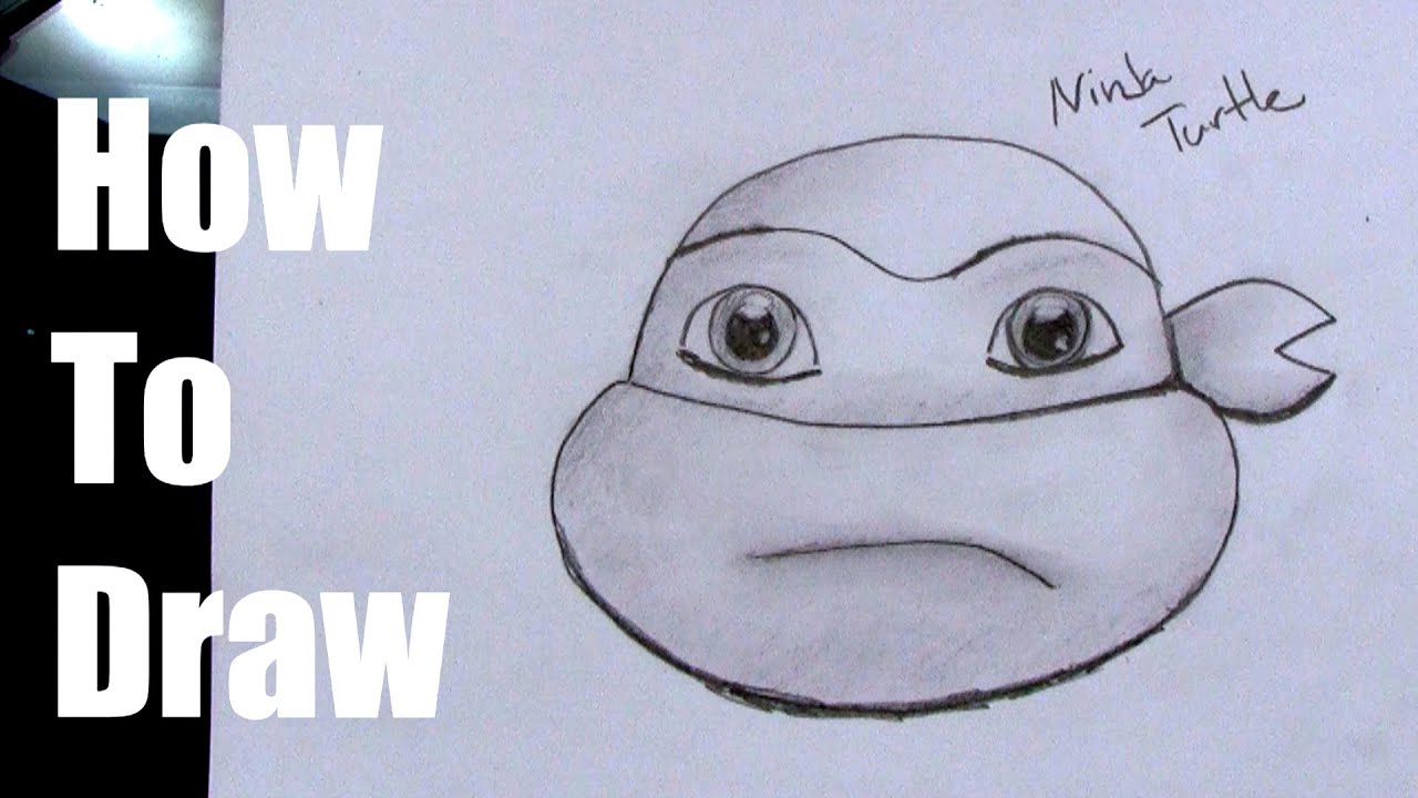 1280x720 How To Draw A Ninja Turtle Head - Turtle Head Drawing