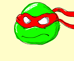 300x250 Lime Ninja Turtle Head Drawing - Turtle Head Drawing