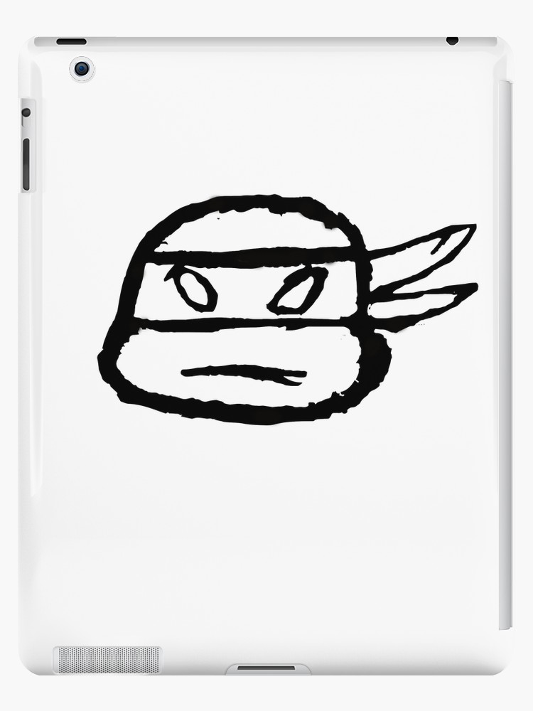 750x1000 Ninja Turtle Head Ipad Cases Skins - Turtle Head Drawing