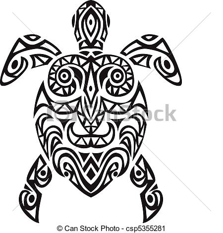 450x470 Turtle Tatto Design - Turtle Line Drawing